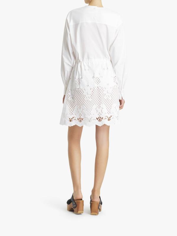 Chloé Vestidos Mujer Ropa Blancas 100% Algodón RUYZ74681